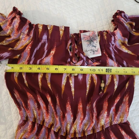 NWT, Romper, Jr.'s S, Dark Colors, Dressy, Long Sleeves - Picture 9 of 11